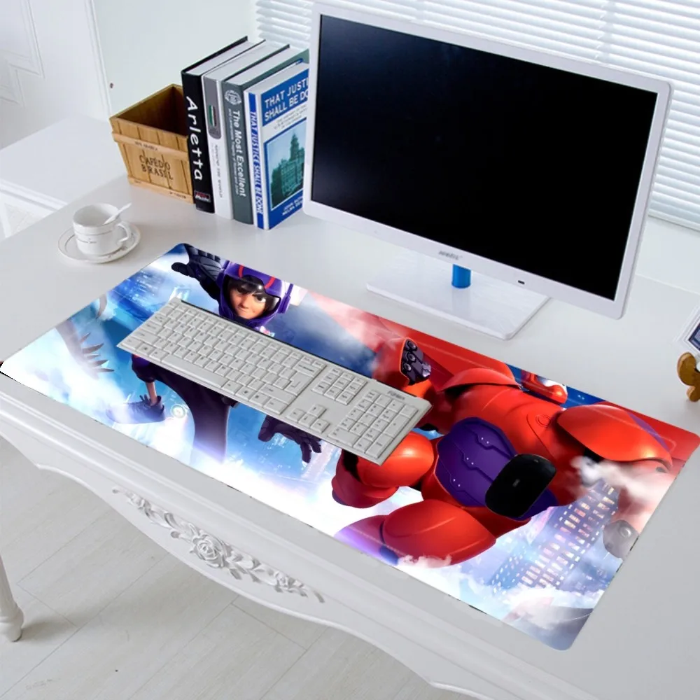 Big Hero 6 Mousepad Mouse Pad Laptop Gaming Accessories Large Desk Mat Computer Gamer Keyboard Rug Carpet