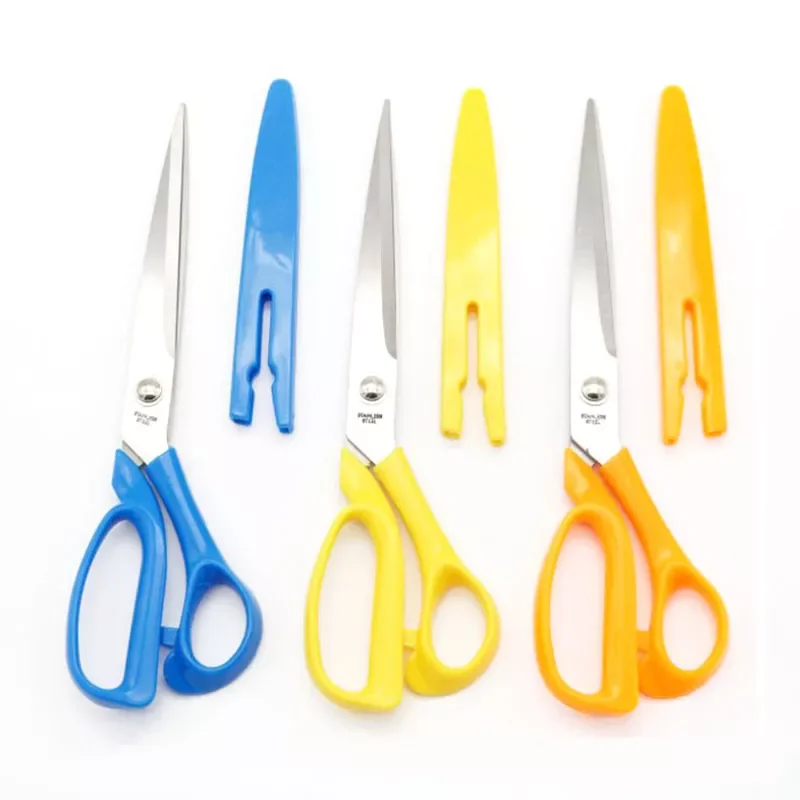 

Multipurpose Sewing Scissors Home Office Paper Cutting Sharp Stainless Steel With Protective Cover Scissors Sewing Supplies