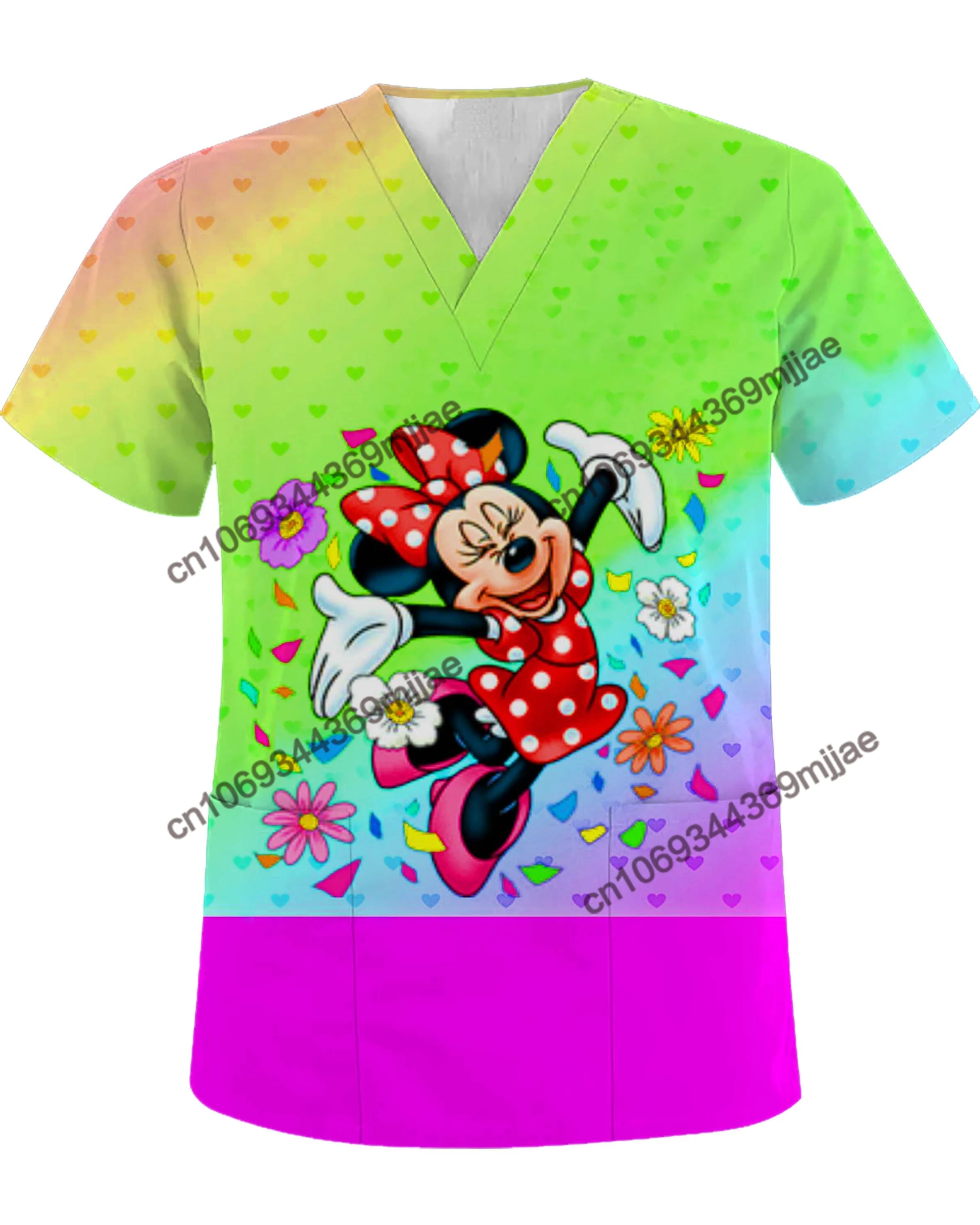 

T-shirts Oversize Women's T-shirt Minnie Mouse Korean Fashion Top Summer Women's Clothing Free Shipping Clearance Snow White Yk2