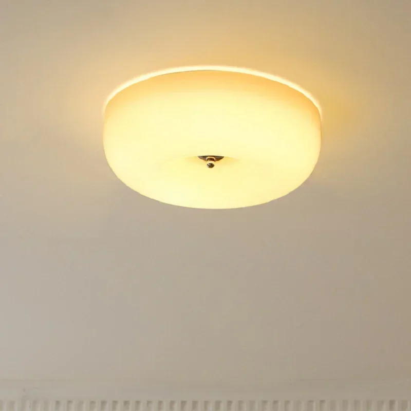 Французская кремовая лампа потолочный светильник для коридора балкона простой