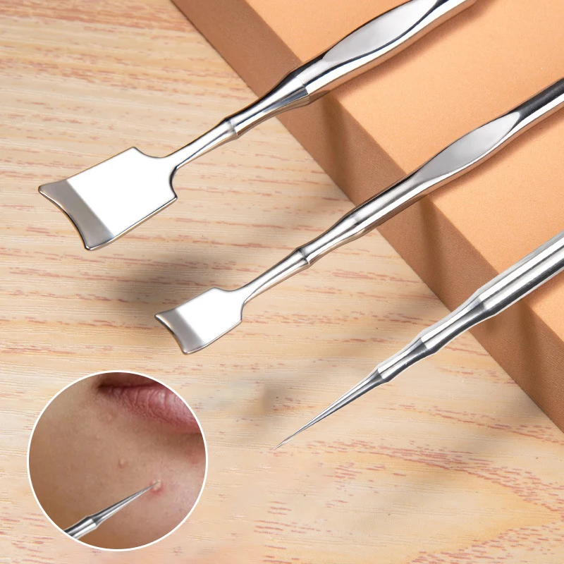 Лопатка для удаления черных точек из нержавеющей стали с двойной головкой