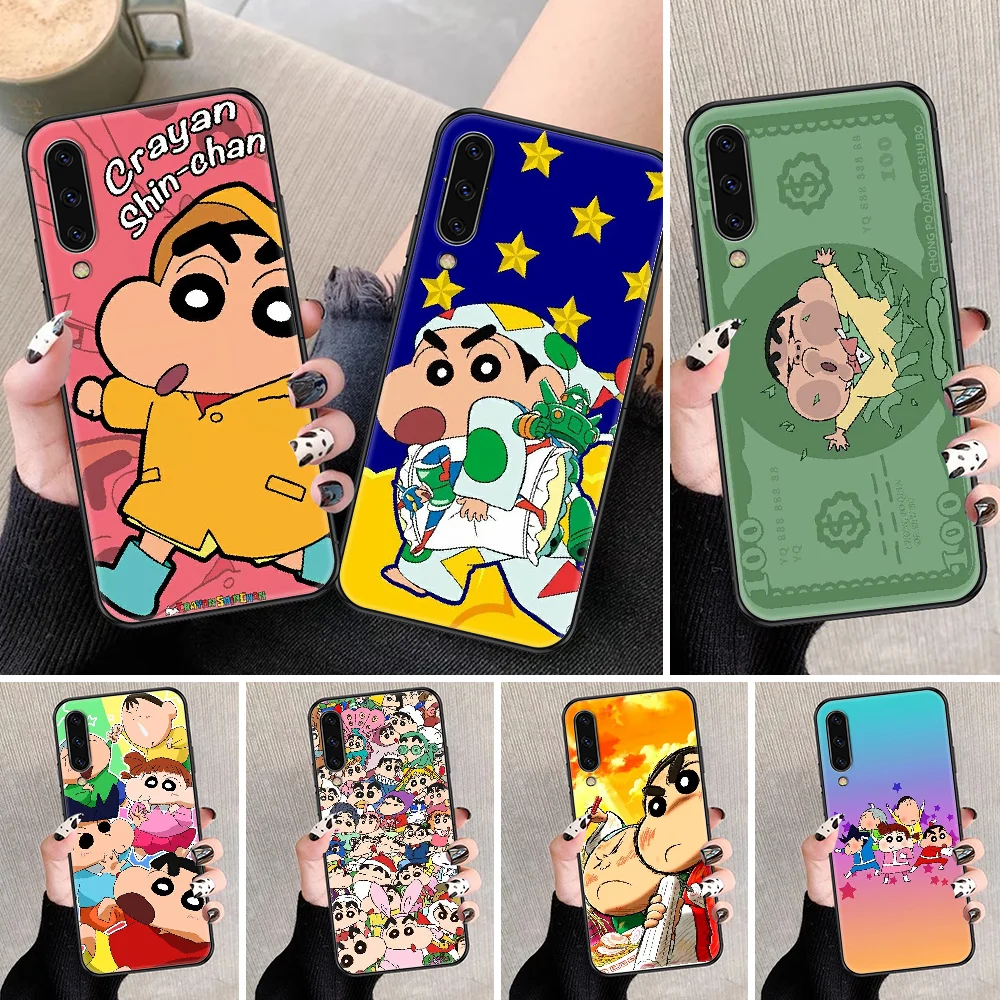 

Crayons Cartoon Shinchan Phone case For Samsung Galaxy A 3 5 7 8 10 20 21 30 40 50 51 70 71 E S 2016 2018 4G black art