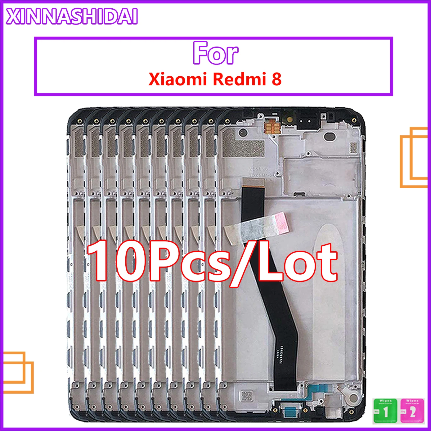 

10pcs/lot 6.2" Original LCD Touch Panel Digitizer Replacement For Xiaomi Redmi 8 Screen Display For Xiaomi Redmi 8 With Frame
