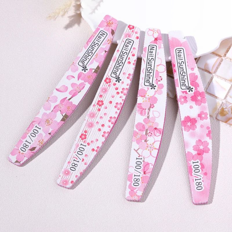

1Pc Professional Nail File Sandpaper Strong Thick Nail Files Buffer For Manicure Sanding Half Moon Lime Nail Tool