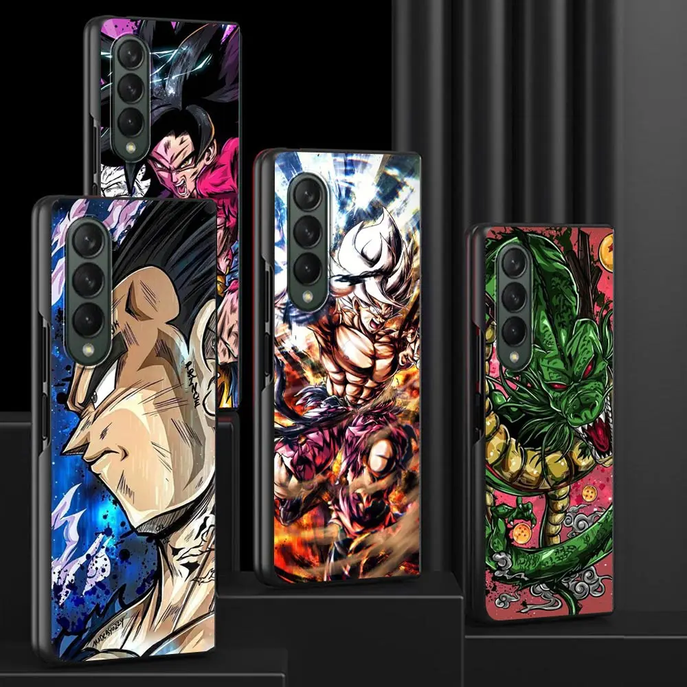 

Case For Samsung Galaxy Z Fold 3 Funda Hard PC Mobile Phone Housing Z Fold3 Luxury Coque Shell Cool Anime Dragon Ball