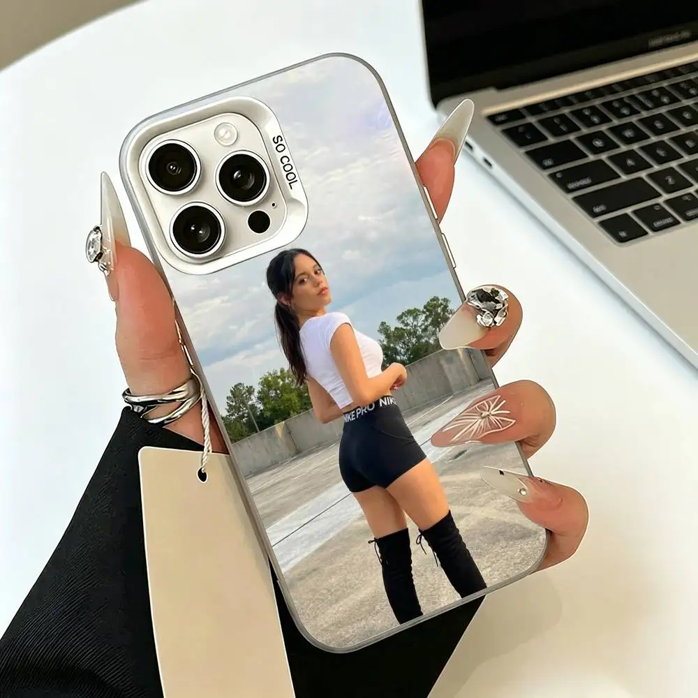 Чехол для телефона A-actress-J-Jenna-O-Ortega для iPhone 11 12 13 14 15 16 17 Pro Max Plus, белый, серебристый (art.: 3920dbc7362fc) - 3920dbc7362fc