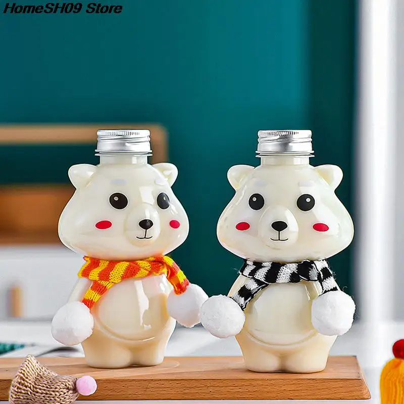 1PCS BottleTea Milk Fruit Water Cup Beverage Bottle Disposable Yogurt Food Grade Plastic Bottle Milk Tea Shop Juice Bottle Party