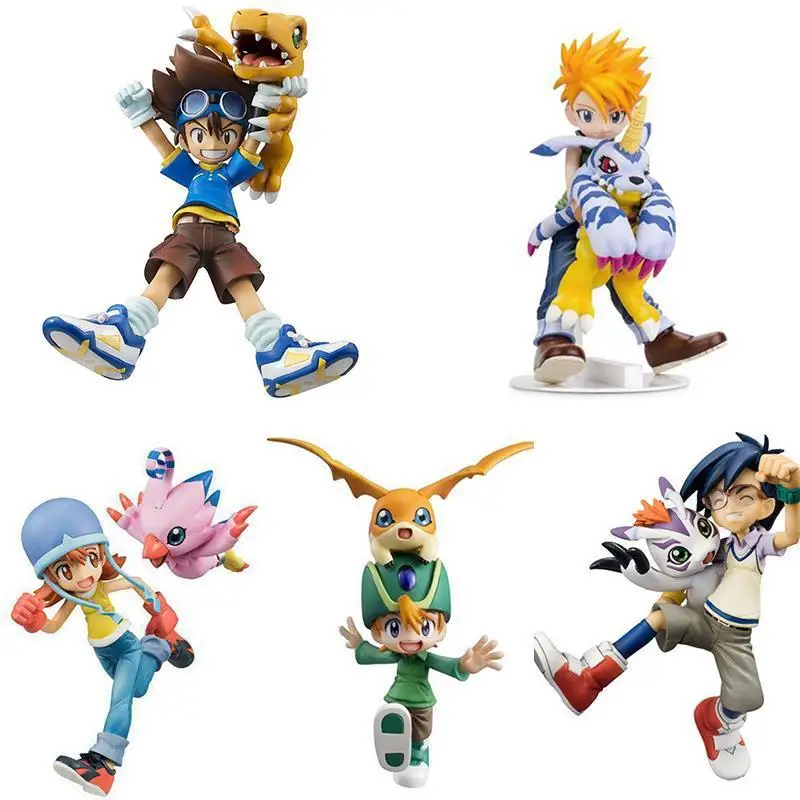 

Digimon Digital monster Agumon Gabumon Tailmon Piyomon Anime Action Figure PVC toys Collection figures for friends gifts