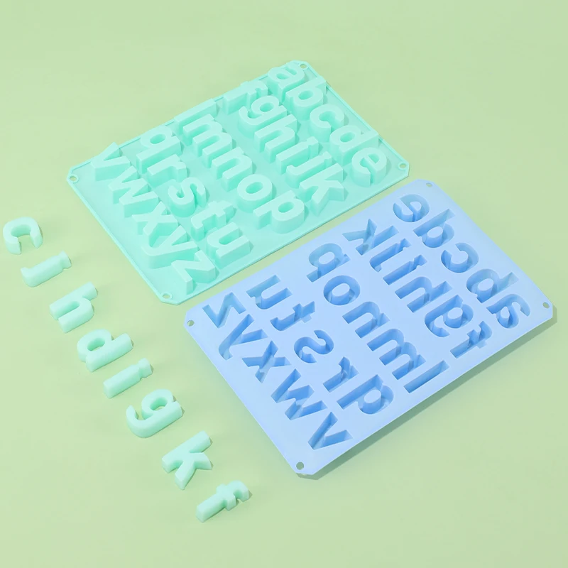 

3D Lowercase Letter Cake Mold Silicone Baking Mold Chocolate Candy Pastry Bread Making Tool Birthday Party Creative Decoration