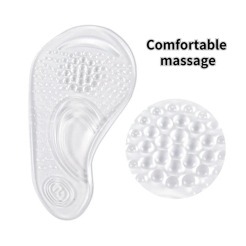 2 Pcs Silicone Gel Non Slip Arch Support Feet Massaging Metatarsal Cushion Orthopedic Pad Insoles Flat Foot Inserts for Adult images - 6