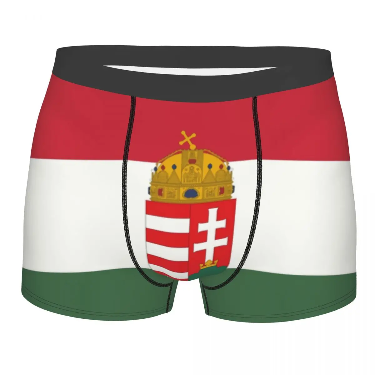 

Custom Hungarian Flag Underwear Men Stretch Boxer Briefs Shorts Panties Soft Underpants For Male