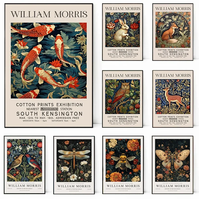 ВИНТАЖНАЯ фотография на холсте с изображением цветов и животных