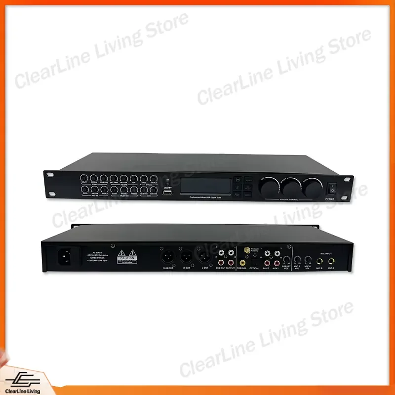 Профессиональный цифровой аудиопроцессор GAK KT900 с эффектами DSP и звуковой картой для караоке, баров, школ, сценических выступлений и микшеров (art.: 3920dc56f5ad0) - 3920dc56f5ad0