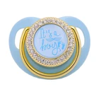 Роскошная соска блестящая золотая для взрослых новорожденных детские предметы первой необходимости силиконовая Ортодонтическая Соска подарок для будущей мамы