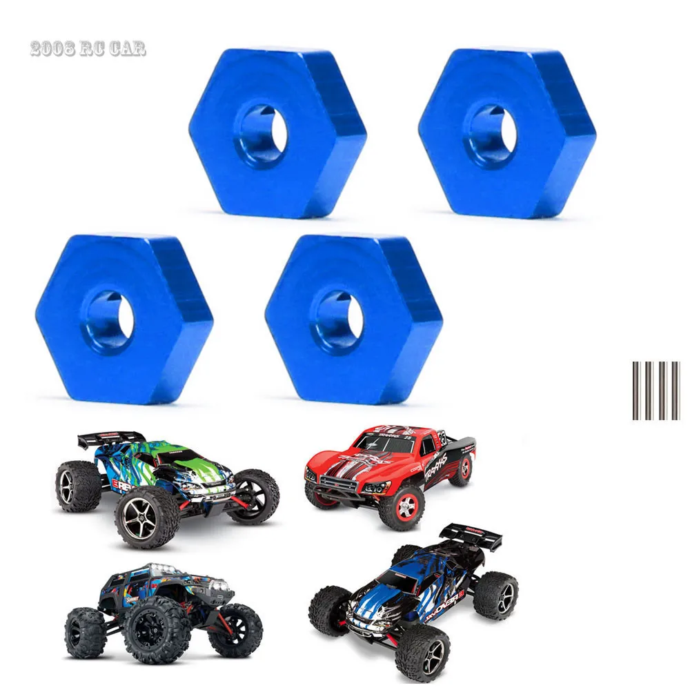 

1:16 Алюминиевые 12 мм шестигранные ступицы 7154 для радиоуправляемого короткого грузовика Traxxas1/16 Топ E-Revo VXL Slash 4WD