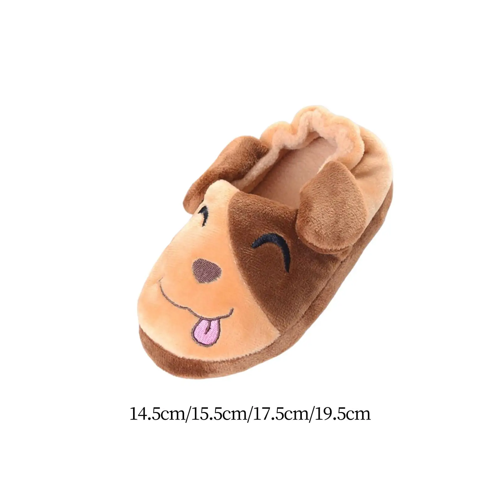 

Animal Kid House Slippers Slip On Shoes Plush Dog Slippers Winter Warm Shoes