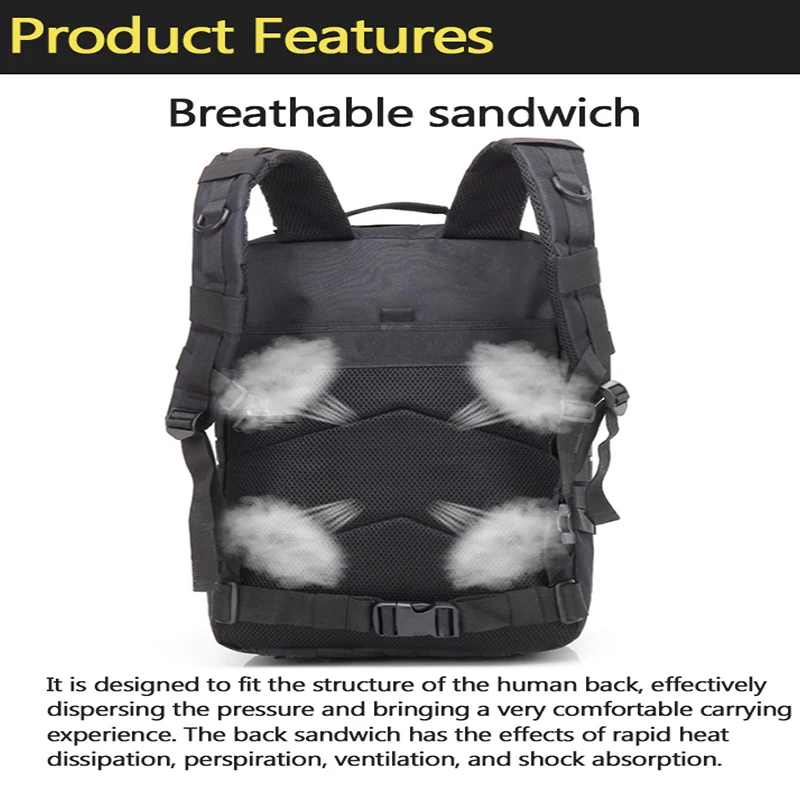 30/45л мужские тактические рюкзаки походные дорожные сумки для выживания на