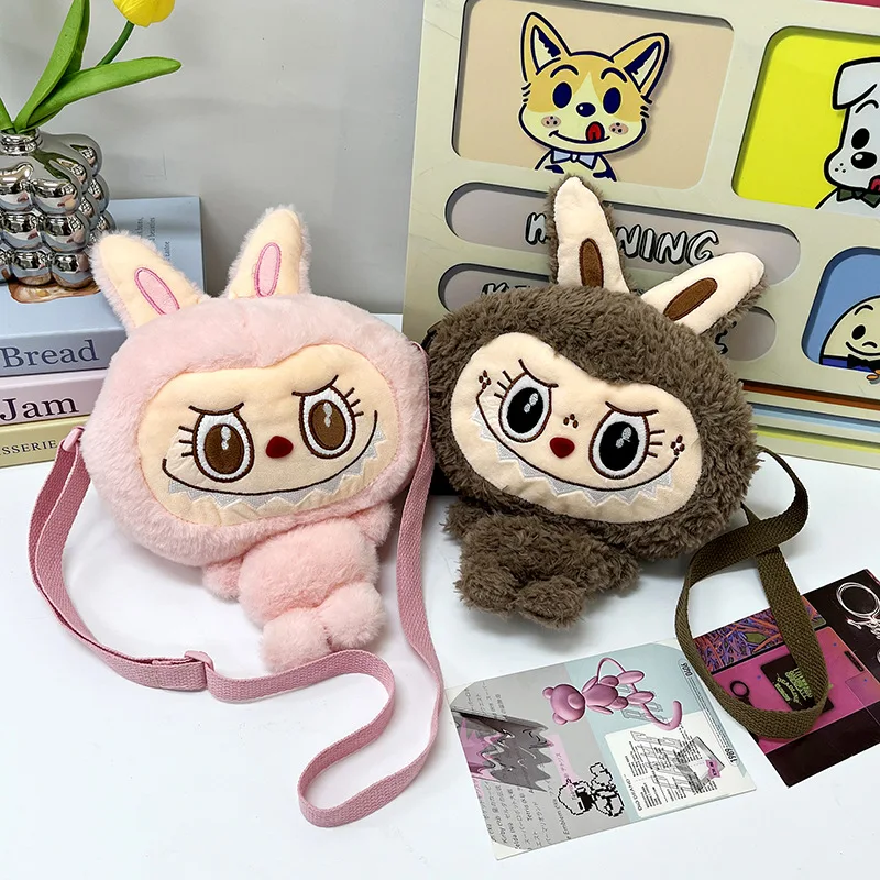Новая детская кукла в стиле аниме Labubu сумка на плечо с героями мультфильмов милая