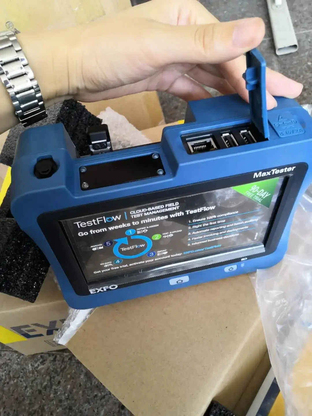 EXFO OTDR MaxTester 715B оптоволоконный рефлектометр Dormein 1310 нм 1550 otdr метр