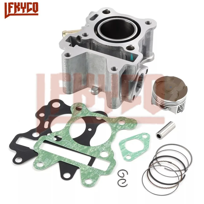 Фото Комплект цилиндров с большим отверстием 60CC 42 мм для Yamaha YW50F FX Zuma XC50 Vino50 BX50 Gear CE50 Jog NS50F XF50 C3 4T, детали двигателя мотоблока №2