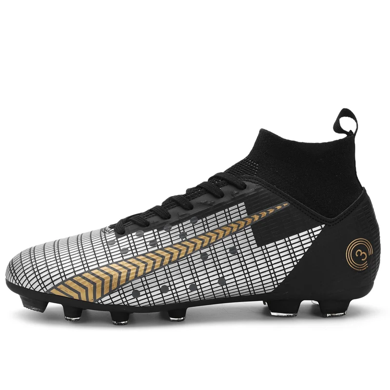 

Новые высокие мужские футбольные бутсы TF/FG взрослые профессиональные Нескользящие футбольные бутсы Детские уличные футбольные кроссовки 2023