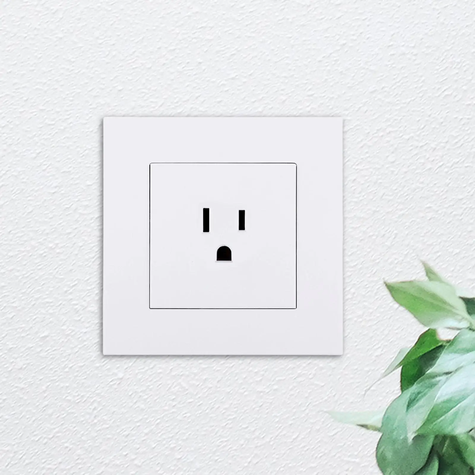 

Electrical Outlet Wall Socket Cover Tamper Resistant Easy to Install Outlet Power Socket Panel Mount for Residential Home Office