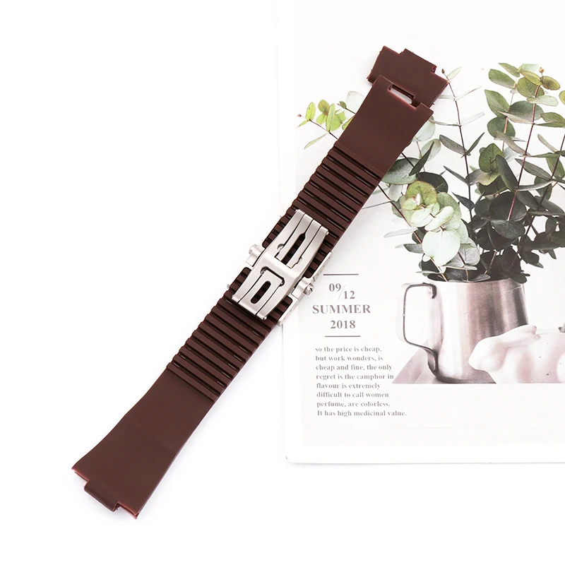 Rubber watch band suitable for Athens Nautical 1183 Diving series 25*12mm unisex watch accessories