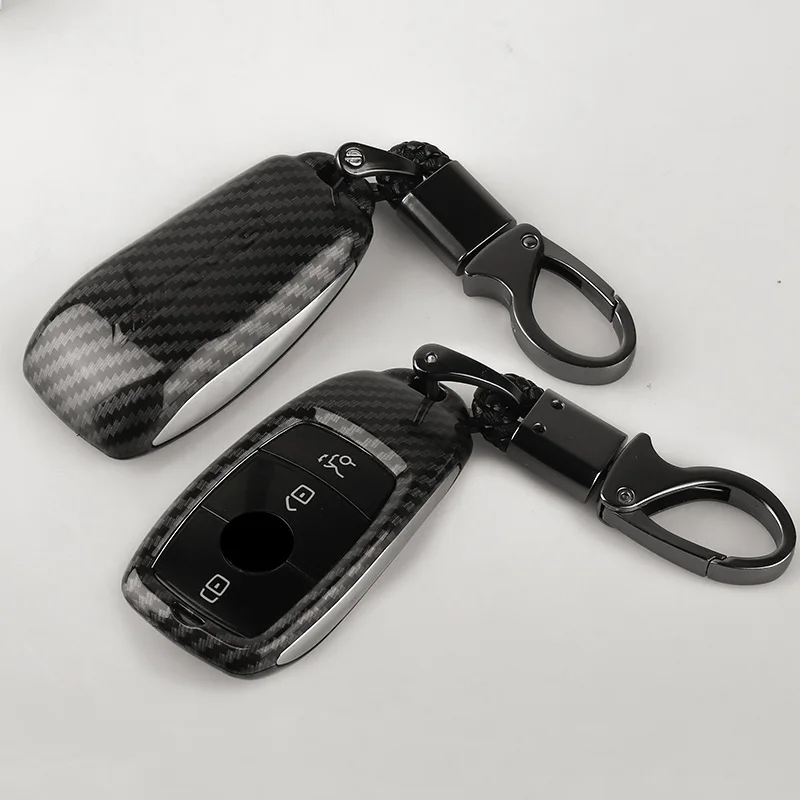 

Carbon fiber car key case buckle shell is suitable for Mercedes-Benz ACES GLB GLC GLE W177 W247 W213 W205 W222 X253 key cover