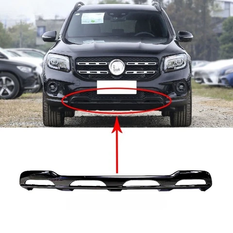 A2478855801 Спойлер на передний бампер, диффузор, хромированная накладка для Mercedes Benz GLB X247 W247 250 4MATIC Edition, хромированный стиль