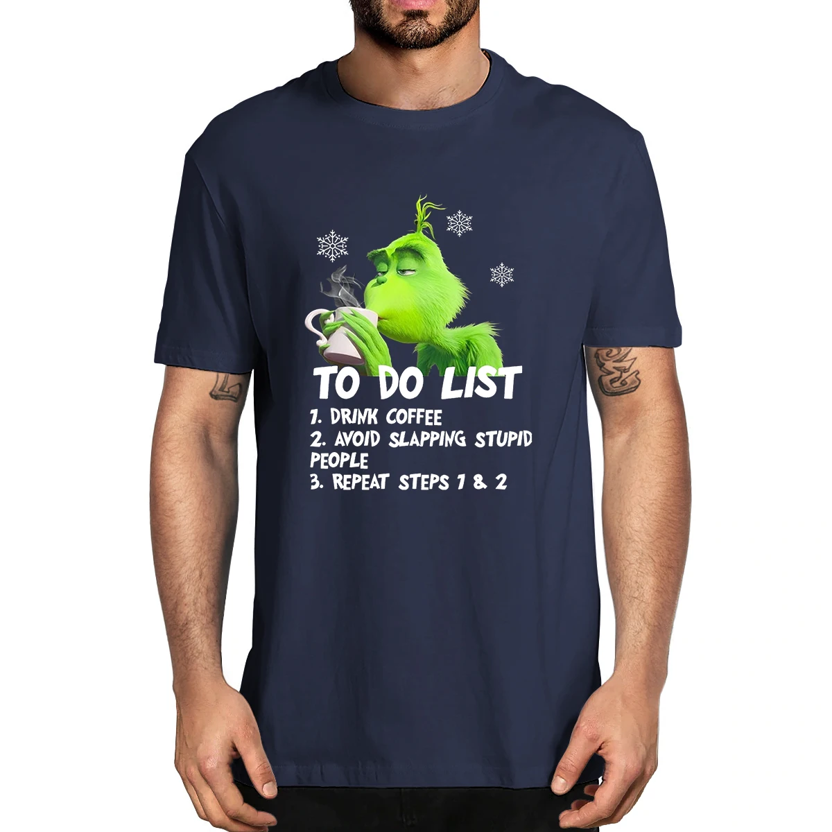 

100% Cotton To Do List Avoid Slapping Stupid People Christmas Gift Men's Novelty T-Shirt Women Casual Streetwear Harajuku Tee