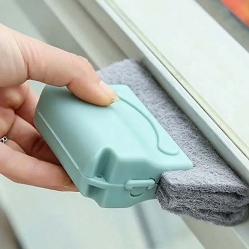 

1PC Window Groove Cleaning Brush Slot Quickly Cleaner Corners Scouring Cloth Gap Household Sliding Door Track Cleaning Tool