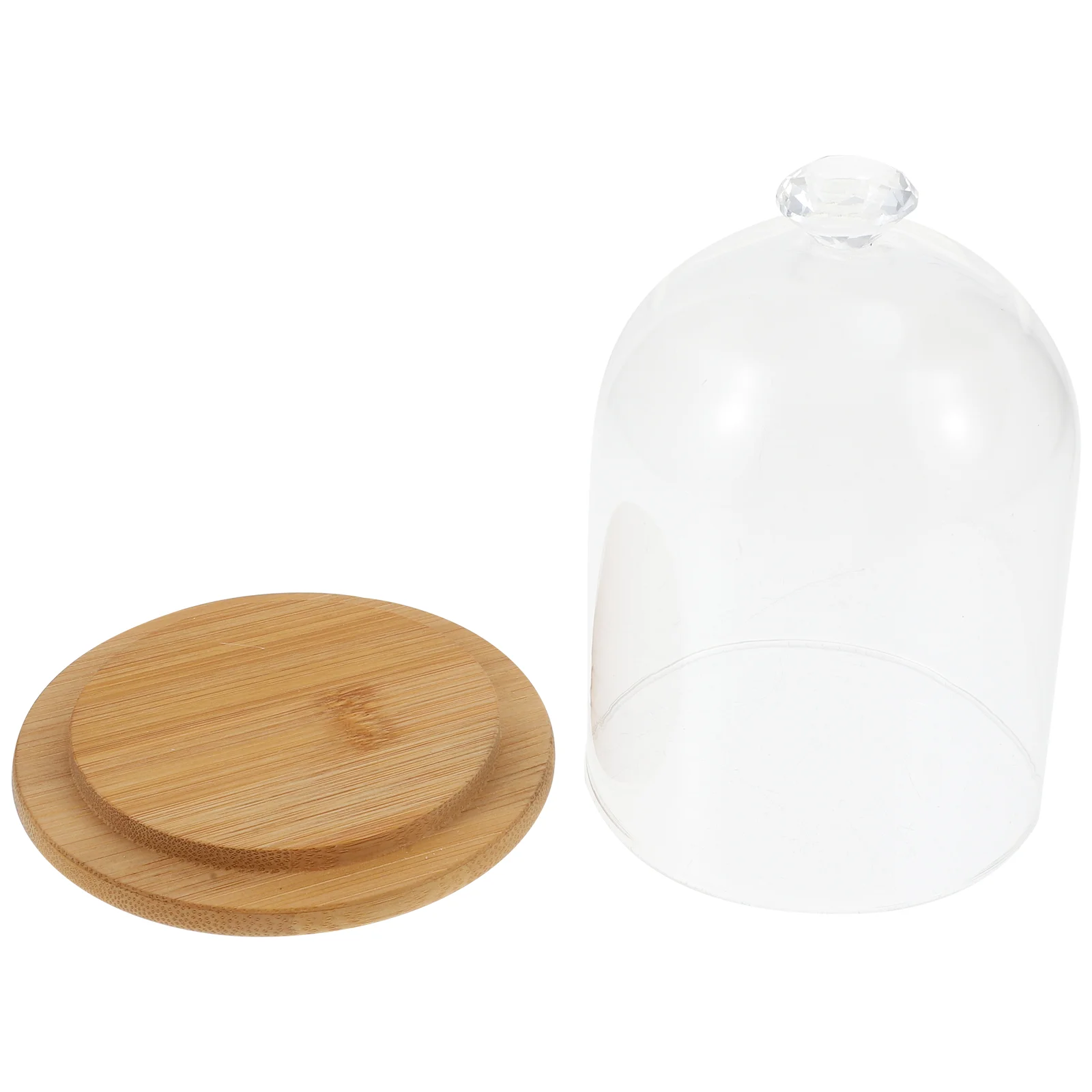 

Dome Cover Display Bell Jar Landscape Domes Fortransparent Base Bird Vase Micro Design Clear Eternal Flower