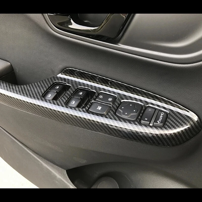 

For Hyundai Kona Kauai Encino 2017 2018 2019 2020 ABS steel Car Window Lift Door Armrest Glass Button Switch Accessories