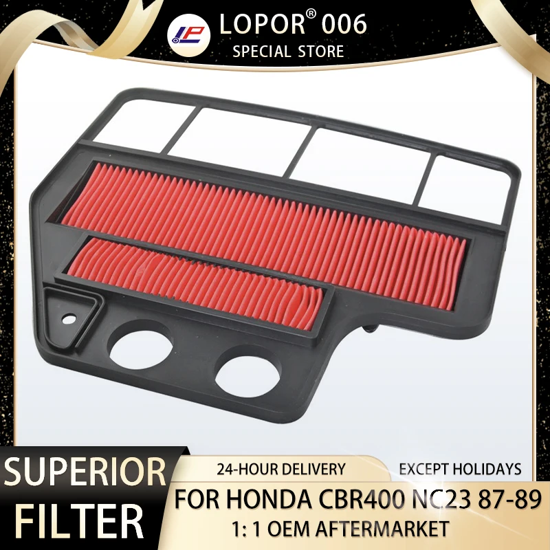 

Lopor Air Filter Intake Cleaner Element Motorcycle Motorcycle For HONDA CBR400 CBR 400 NC23 1987 1988 1989