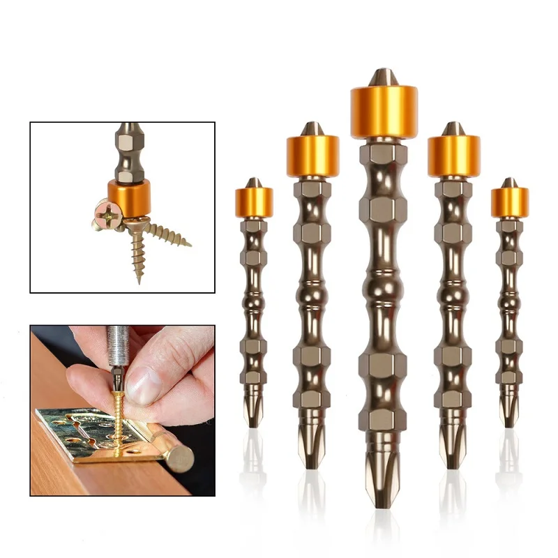 65mm Cross Bit Screwdriver Kits Strong Magnetic High Hardness Magnetic Coil Bit Single/Double Head Electric Screwdriver Tools