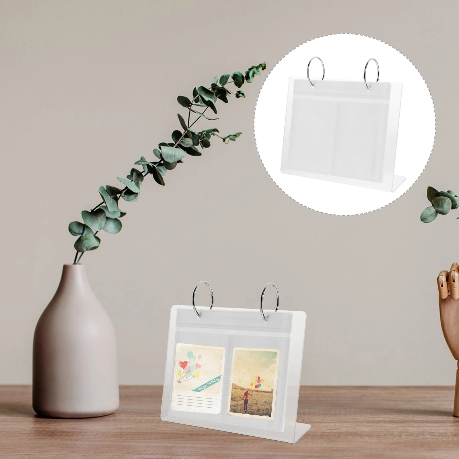 

Clear Photo Frame Desktop Photo Display Holder Desk Photo Album Display Holder