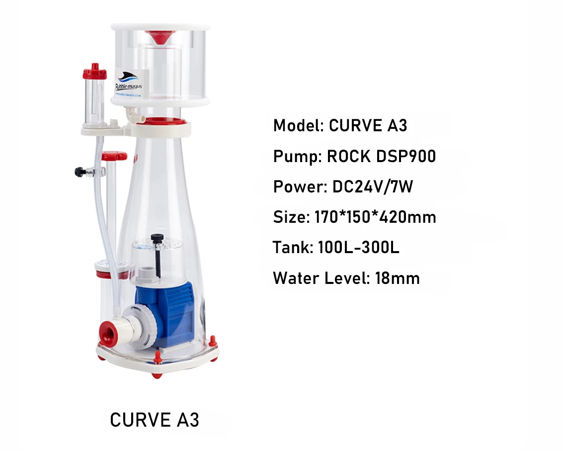 Фото Bubble Magus Curve A3/A5/A8/A9 220 В аквариум для морской воды внутренний скиммер для белка с игольчатым колесом насос постоянного тока коралловый риф №2
