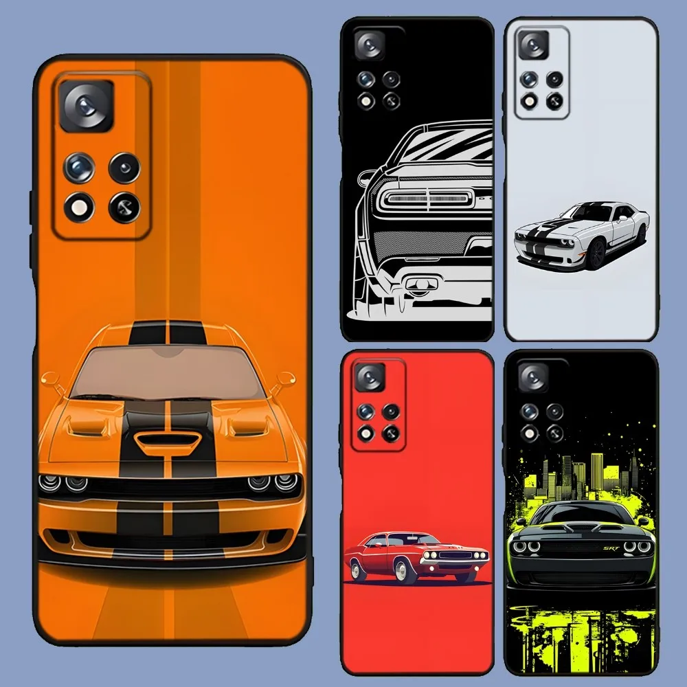 Чехол для телефона D-Dodge C-Challenger S-RTs Samsung Galaxy A13 A21s A22 A31 A32 A52 A53 A71 A80 A91 мягкий черный