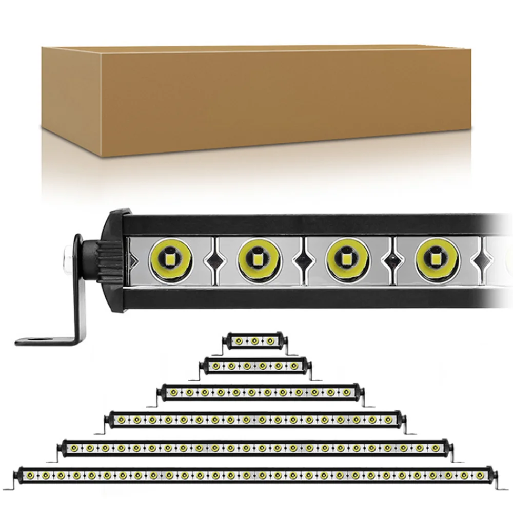 

Car lights car strip lights LED work lights off-road roof engineering modified spotlights 18W/36W/72W