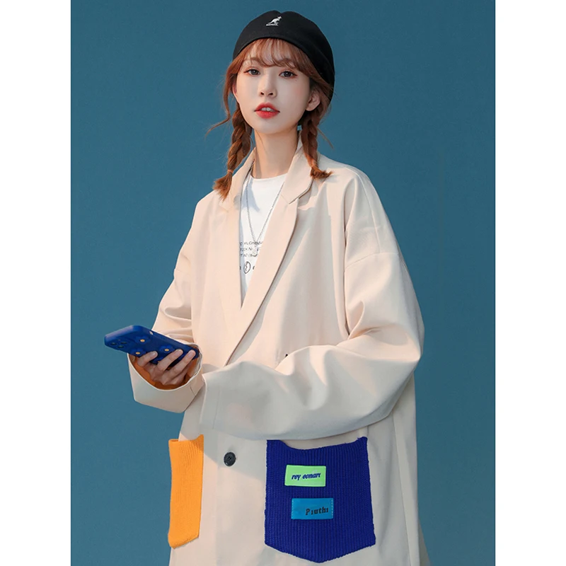 

Women's Blazer Suits Outwear Loose Elegant Loose Casual Fashion High Street Jackets All-match Spring Autumn Comfortable Coats