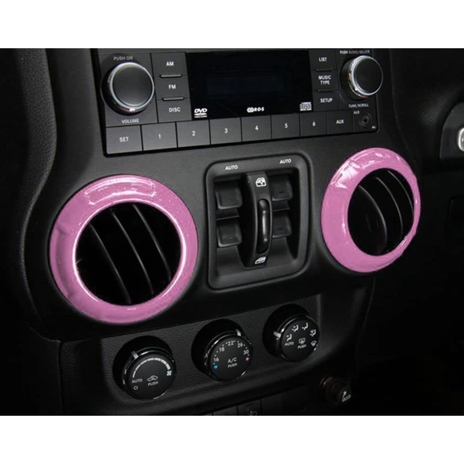 18 шт. декоративные накладки на руль и центральную консоль для Jeep Wrangler JK JKU 2011-18