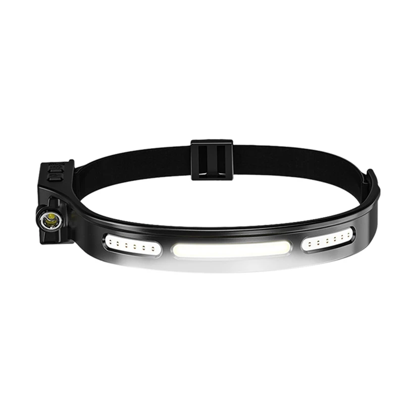 

COB LED Headlight Rechargeable Head Torch Headlight Motion Sensor Head Band Lamp For Camping Running Fishing