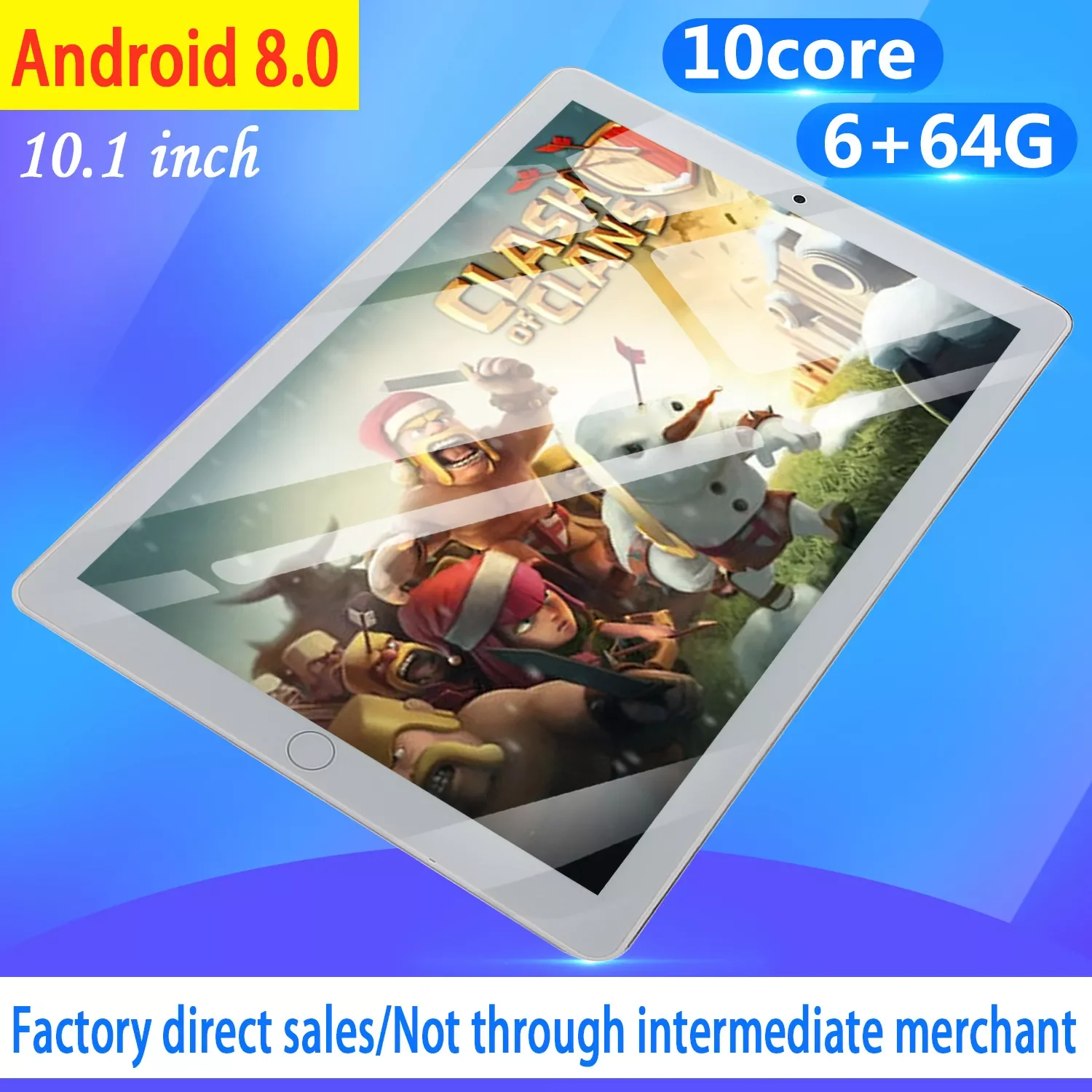 

New Android Tablet 10.1 Inch 6G+128G Android 9.0 Dual SIM Dual Camera Rear 5.0MP IPS Bluetooth WiFi Cheap Tablets Free Shipping