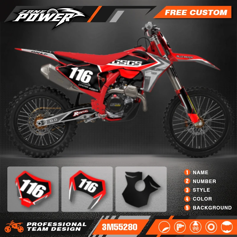Powerzone индивидуальные графические фоновые наклейки наборы наклеек для Gasgas EC MC EC125