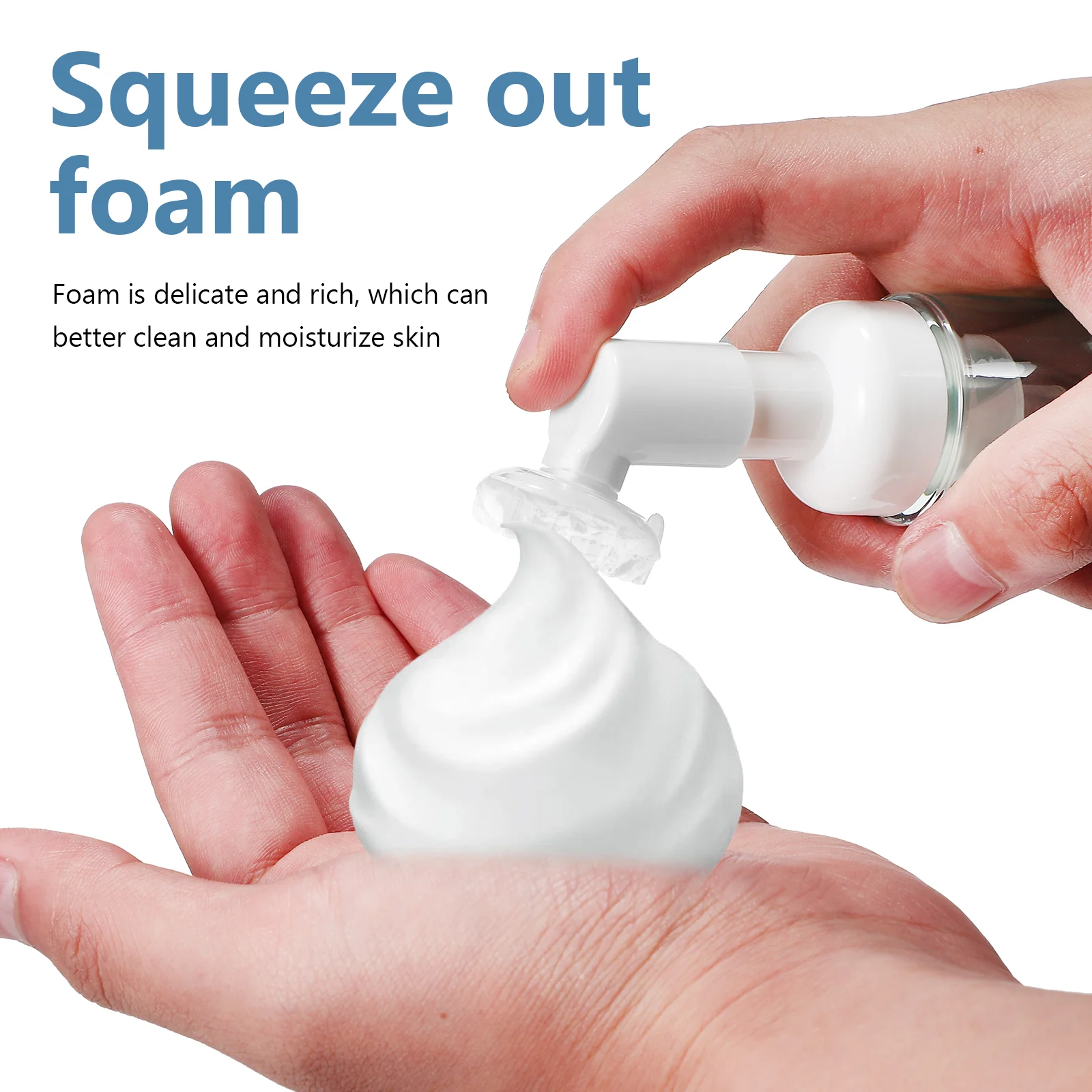 4 шт. упаковка-дозатор пустая пена для бутылок 60 мл 2 прозрачные черные + зеленые