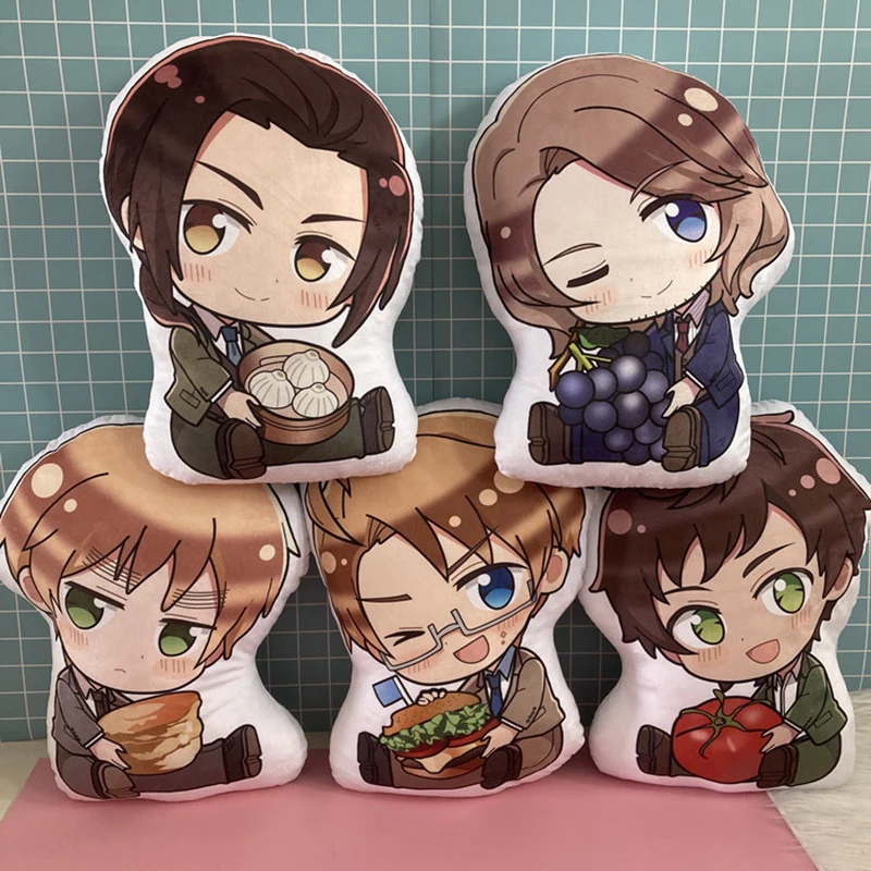 

Anime Hetalia Axis Powers Stuffed Pillow Doll Toy Arthur Kirkland Ivan Braginsky Plush Pendant Kids Gift Bag Decoration