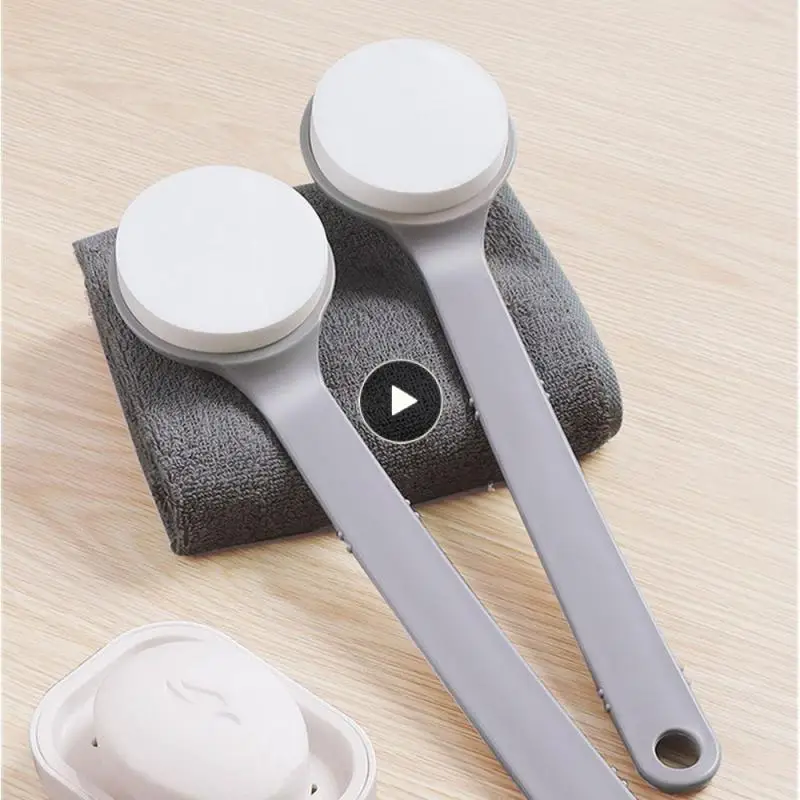 

High Quality Bath Brush Durable Long Handle Bath Brush Comfortable Reusable Rub Back Brush Rubber Bath Brush Pendable
