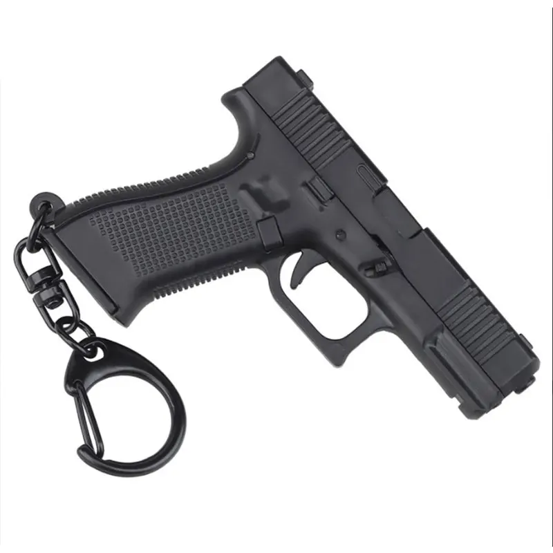

1PC G45 Keychain Mini Pistol Shape Tactical Keychain Glock 45 Model Plastic Key Ring