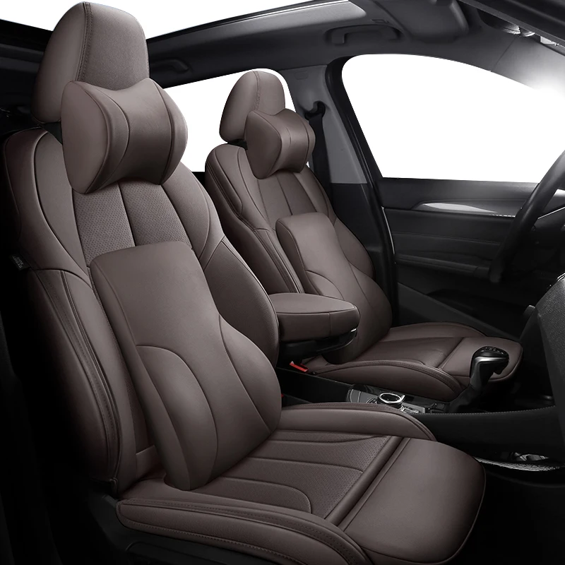 

Чехлы для автомобильных сидений только для Audi Q2, оригинальные аксессуары для интерьера, высококачественные авточехлы из натуральной кожи