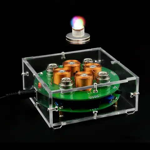 Электронный магнитный левитационный набор с отжимом, креативный игрушечный орнамент, DIY Электронный паяльный Обучающий набор